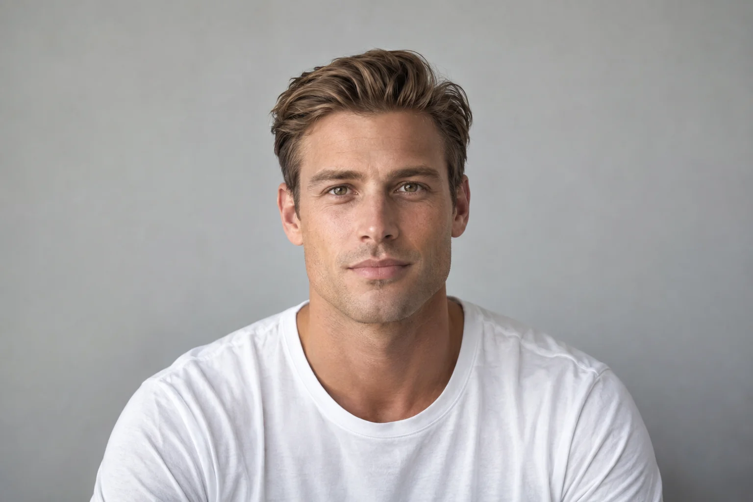 Level front portrait with clearly visible inner and outer eye corners
