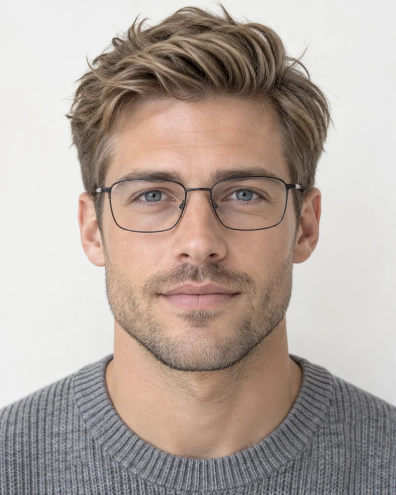 A lighter rim: natural-color editorial portrait example